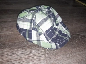 Plaid Dressy Lined Vintage Newsboy Cabby CABBIE HAT Boys Size M (7-8) - Picture 1 of 8