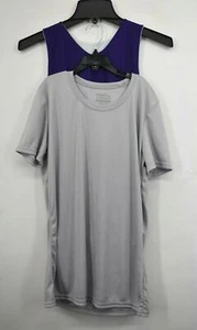 Lot Of 2 Girls Athletic Tops Shirt & Tank Top Slip On Style Various Brands S - Picture 1 of 8