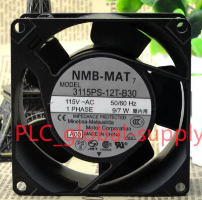 3115PS-12T-B30 1PCS NEW NMB cooling fan 3115PS-12T-B30 AC 115V 80x80x38mm - Image 1 of 3