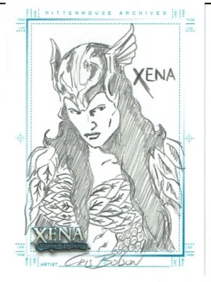 XENA ART AND IMAGES SKETCH CARD BOLSON - Image 1 of 2