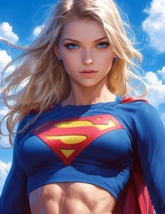"Supergirl 59" 8.5x11 Fine Art Print Limited to Only 20 Hand-Numbered Copies - Picture 1 of 1