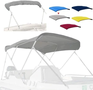 3 Bow Fade and Crack Resistant Bimini Top Replacement Cover/Without Frame  gray - Picture 1 of 5