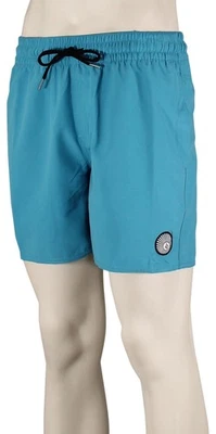 Volcom Lido Solid Volley Shorts - Tidal Blue - New - Image 1 of 2