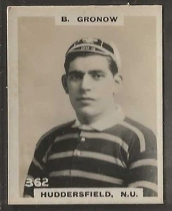 PINNACE FOOTBALL-BLACK OVAL BACK-#0362- RUGBY - HUDDERSFIELD NU - B. GRONOW  - Picture 1 of 2