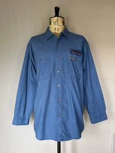 Camisa de trabajo Carhartt para hombre talla XL azul utilitaria algodón pesado manga larga - Imagen 1 de 13