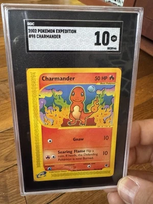 2002 Pokemon Expedition Charmander #98 SGC Gem Mint 10 - Image 1 of 4
