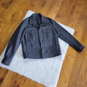 Theory Wool Blend Coat Jacket Men's XL Gray - Picture 1 of 9