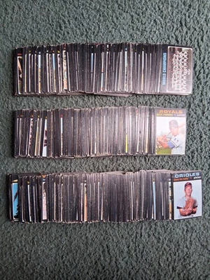 Lote de conjunto casi completo de béisbol Topps 1971 (460/752) con estrellas, RC, números altos Foto 1 de 4