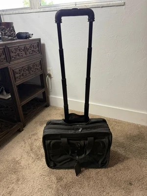 Tumi Alpha 3 10"x17.5"x15.5" 2 Wheeled Laptop Case / Briefcase Black 117158-1041 - Image 1 of 4