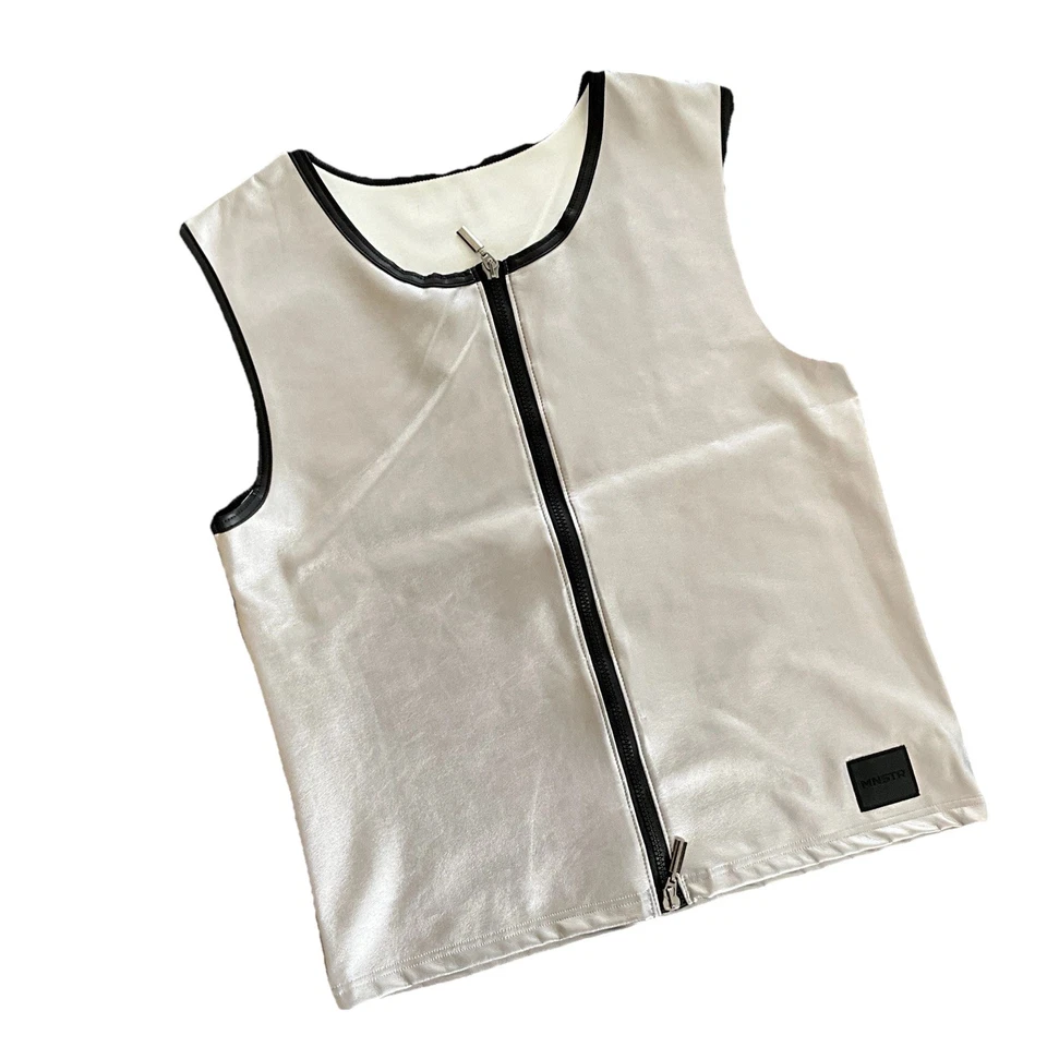Manstore Herren Weste 🔥 Shape Silver Boy BDSM Fetisch Look Neu Mit Etikett - Bild 1 von 4