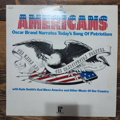 The Americans: Oscar Brand Narrates Today's Song Of Patriotism 1974 LP Foto 1 de 4
