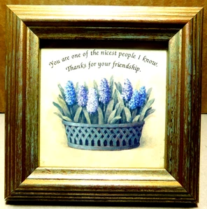 Heartfelt Collection~Miniature Gold Picture Frame 2002 "Your Friendship" 4" x 4" - Picture 1 of 17