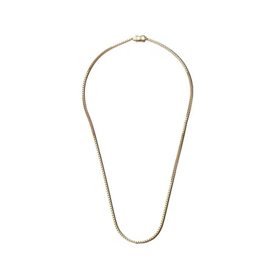 Collar de cadena cuadrada de 20,5 pulgadas y oro de 18 quilates fino 925 Ss para hombre Tom Wood precio de venta sugerido por el fabricante 223 Foto 1 de 4