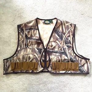 Cabela's VTG Advantage Wetlands Camo Wading Hunting Vest 2XL/Reg Zipper USA - Picture 1 of 18