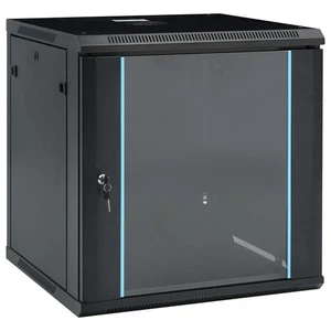 Network Cabinet 12U Wall Mounted Network Cabinet with Glass Door 19" IP20 vidaXL - Picture 1 of 8
