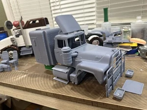 rc tamiya 1/14 truck body parts Kenworth 1:14 T800 W900 T-680 Lesu Lowboy Wedico - Picture 1 of 21