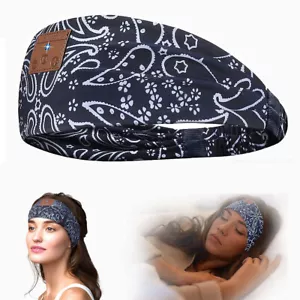 Sleep Headphones Music Sleeping Mask Headphones Wireless Bluetooth Sports Headba - Picture 1 of 21