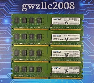 8GB (4x2GB) PC2-6400u DDR2-800MHz 2Rx8 Non-ECC Crucial CT25664AA800.K16F - Picture 1 of 2