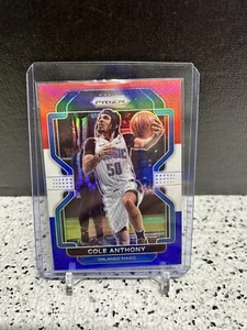 2021-22 Panini Prizm Prizms Red White and Blue #121 Cole Anthony - Picture 1 of 2