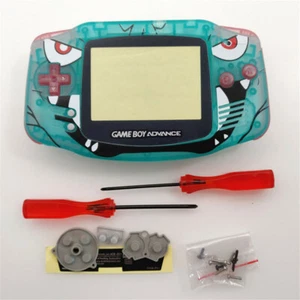 Bulbasaur Clear Green Shell Case Housing for Game Boy Advance GBA Console - Picture 1 of 7