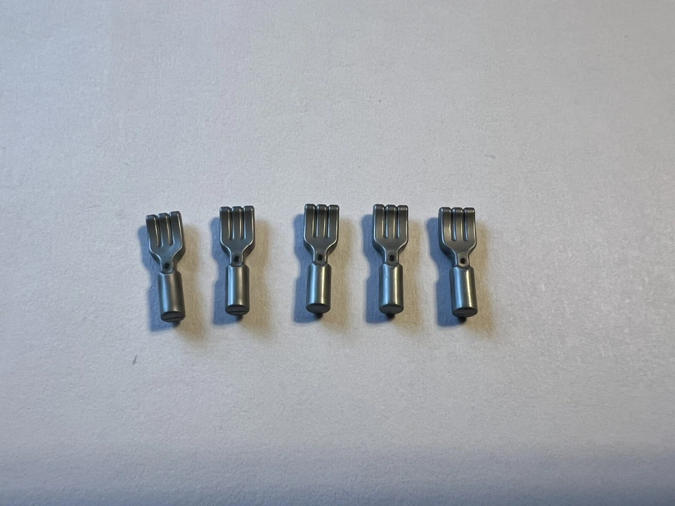 Lego Lote De 5 Horquillas Tenedor Cocina Artículo Gris Plata Gris Ciudad Nuevo Foto 1 de 1