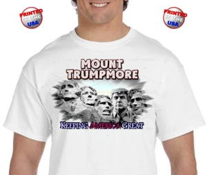 Donald Trump Mount Rushmore Keeping America Great aka: Mt. Rushmore New T-Shirts - Picture 1 of 9