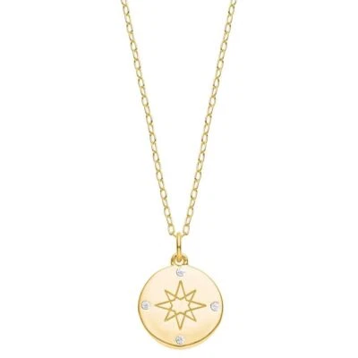 Collar mujer S.Oliver Jewel plata TAN PURA brújula oro 2025611 Foto 1 de 3