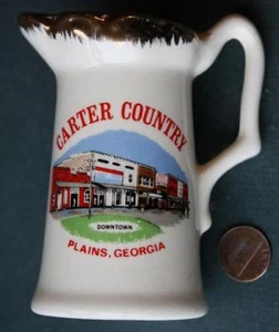 1976 Plains Georgia President Jimmy Carter Country Main St. jug shaped creamer-- - Picture 1 of 1