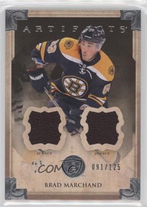2013-14 Upper Deck Artifacts Jersey/Jersey /125 Brad Marchand #10