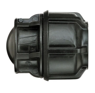 2 x Philmac 32mm (1") Endkappen für MDPE Rohr. Anschlagenden 98904900. 9049