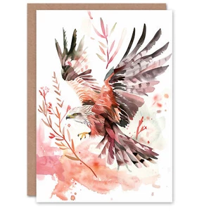 Rotmilan Vogel Beute Tier Natur Ventilator Warm Geburtstagskarte - Bild 1 von 6