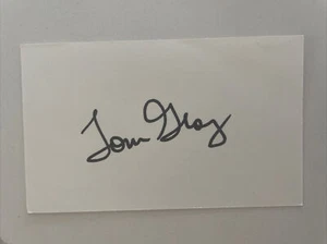 Tom Gloy Signed 3x5 Autographed Index Card Indy Indianapolis 500 Race car Driver - Picture 1 of 2