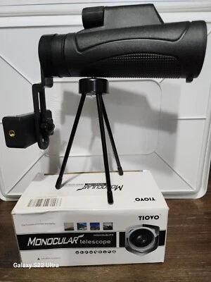 Gosky Titan 12x50 High Power Prism Monocular and Quick Smartphone Holder - Black - Image 1 of 4