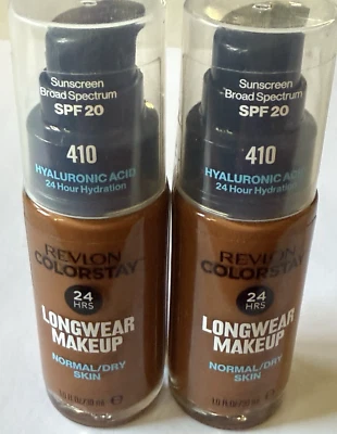 Revlon Colorstay 24 Hour Longwear Foundation #410 Cappuccino 1 Fl oz SPF 20 X 2 - Image 1 of 4