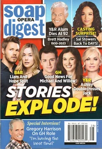 SOAP OPERA DIGEST July 10 2023 Chad Duell Katelyn MacMullen Gregory Harrison - Imagen 1 de 4