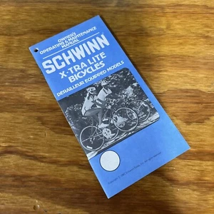 Schwinn Owners Manual X-Tra Lite Bicycles Derailleur Equipped Models 1982 16 - Picture 1 of 5