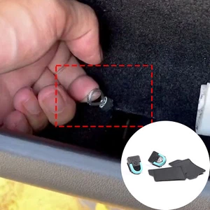 ABS Car Rear Lock Emergency Handle Bracelet Kit For Tesla Model Y 2021-2022 - Picture 1 of 8