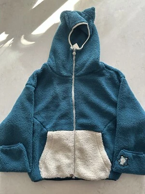 Size Small - Pokémon Vandy The Pink Snorlax Fleece Jacket Blue New IN HAND - Image 1 of 4