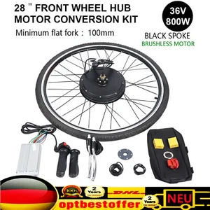 Kit de conversión de rueda delantera de bicicleta eléctrica de 28 pulgadas 36V 800W motor delantero EBike Kit - Imagen 1 de 11