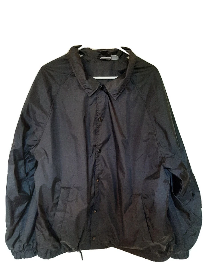 Vintage Franklin Sports Warmup Jacket Snap Button Black Baseball Jacket Large - Image 1 of 4