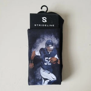 STRIDELINE Khalil Mack Chicago Bears Player Crew Socks Men's Size M/L (8-12) NWT - Picture 1 of 8