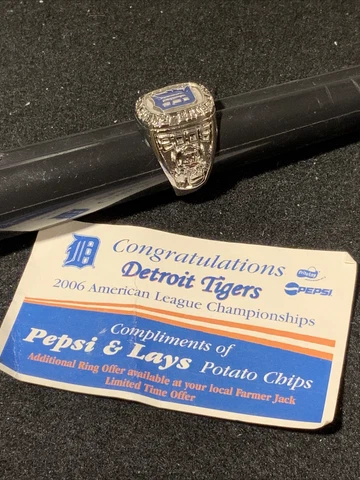 2006 Detroit Tigers American League Champions Giveaway Replica Ring Size 11.5 Cover