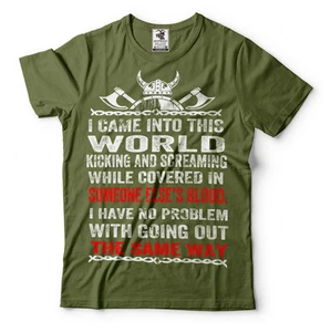 Viking T-shirt The Vikings Tee shirt Ragnar Lothbrok Norseman Vikings Tee shirt - Picture 1 of 2