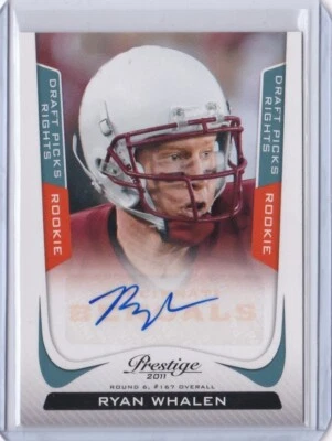 2011 Prestige Draft Picks Rights Rookie Auto Ryan Whalen #287 Bengals 8/99 - Image 1 of 2