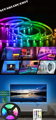 led tv usb colorata monitor pc rgb + telecomando da 24 tasti striscia 4 metri - Immagine 1 di 4
