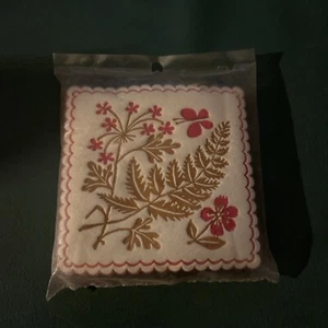 NOS Brownie By Block prints Inc 12 Drip Proof Coasters Floral - Picture 1 of 6