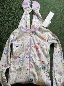 NWT 4t 4 sleeper fox owls rainbow footie pajamas feet childrens place birthday - Picture 1 of 5