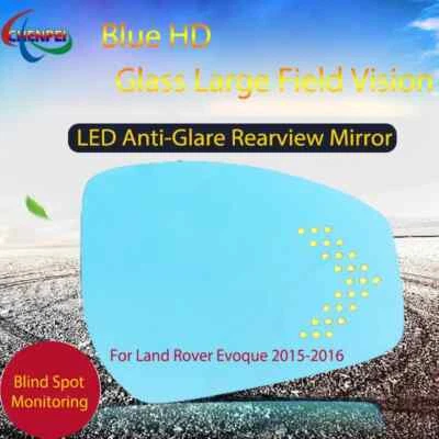 1 Pair Heated Side Mirror Glass Rearview Mirror For Land Rover Evoque 2015-2016 - Image 1 of 4