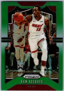 🏀 19-20 PANINI PRIZM GREEN PRIZM - BAM ADEBAYO #144 MIAMI HEAT - Picture 1 of 2