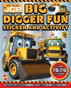 NEW MY FIRST JCB 1000 STICKERS - BIG DIGGER FUN activity colouring sticker scene - Picture 1 of 3